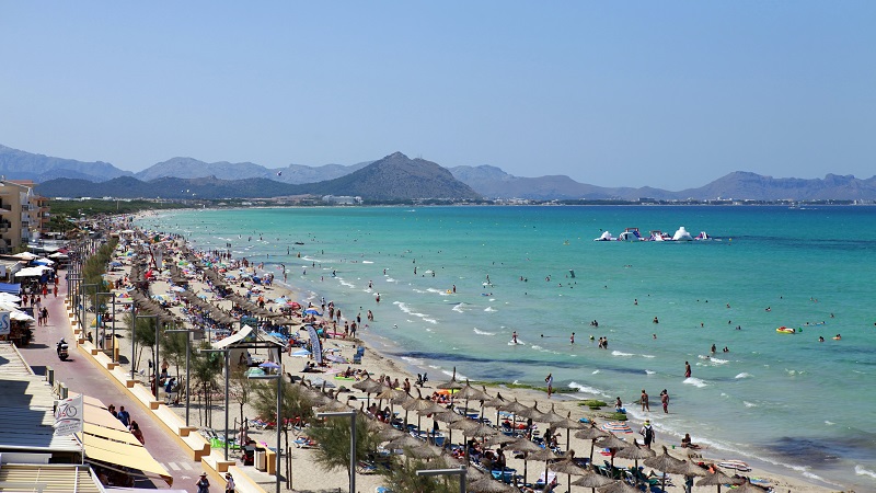 Ca'n Picafort strandpromenade